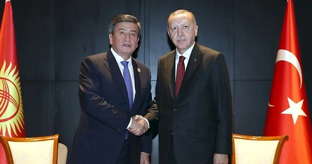 Cumhurbaşkanı Erdoğan Kırgız mevkidaşı Ceenbekov ile görüştü