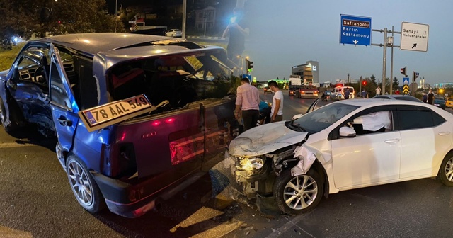 Ehliyetsiz sürücü kırmızı ışıkta geçerek kazaya neden oldu, olay yerinden kaçtı