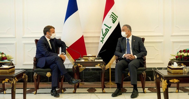 Fransa Cumhurbaşkanı Macron, Irak Başbakanı el-Kazimi ile görüştü