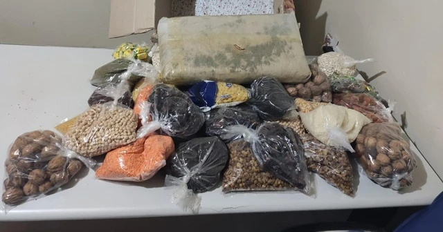 Gıda kolisinde naneyle kaplanan 10 kilo eroin ele geçirildi