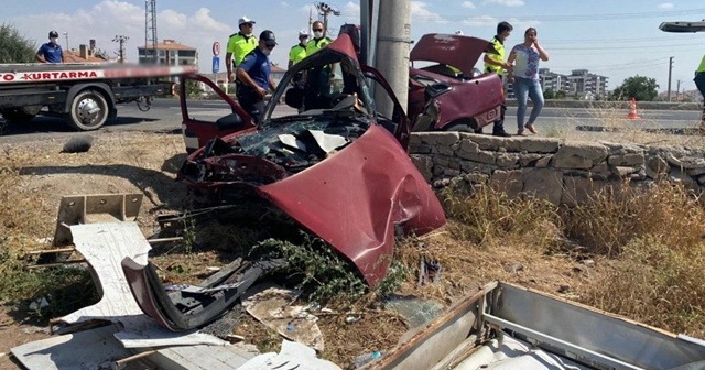 Hurdaya dönen otomobilin sürücüsü hayatını kaybetti