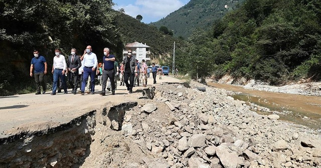 İçişleri Bakanı Soylu, Dereli ve Güce’de incelemelerde bulundu