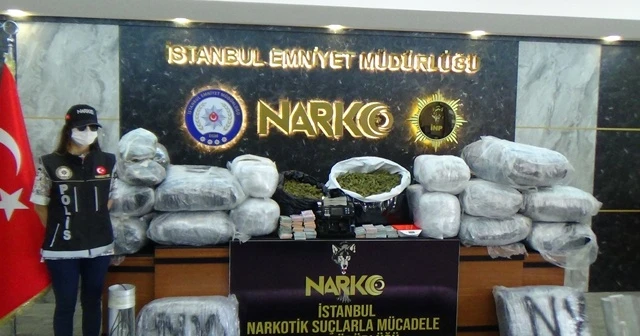 İstanbul'da üç katlı villaya uyuşturucu baskını