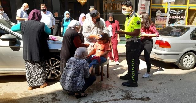 İstanbul’dan tatile gelen küçük kız kazada yaralandı