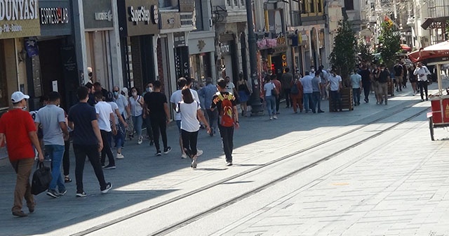 İstiklal Caddesi’nde maske ve sosyal mesafe denetimi