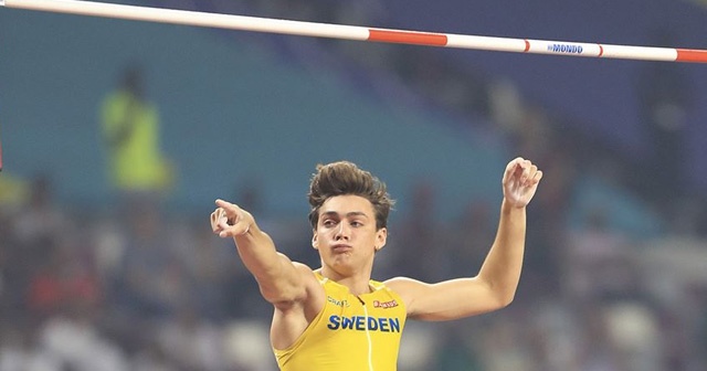 İsveçli atlet Duplantis sırıkla atlamada dünya rekorunun yeni sahibi oldu