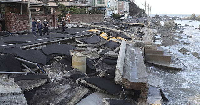 Japonya&#039;daki Haişen tayfununda 2 ölü, 100&#039;den fazla yaralı var