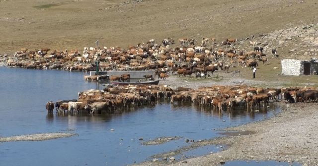 Kars’ta denizden 2 bin 300 metre yükseklikteki göl sessizliğe büründü