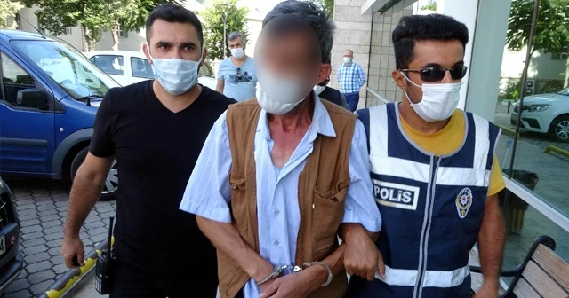 Kayınvalidesinin evini yakarken kameraya yakalanan damat adliyeye sevk edildi