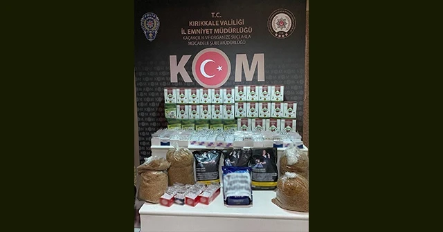 Kırıkkale'de kaçak tütün ve çay ele geçirildi