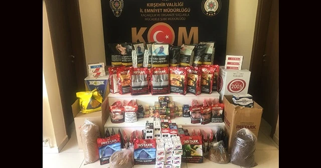 Kırşehir'de satışa hazır kaçak tütün ele geçirildi