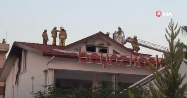 Maltepe’de restoranda korkutan yangın