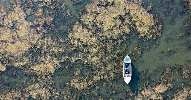Marmara Gölü'nde su seviyesi yüzde 1,5'a kadar düştü