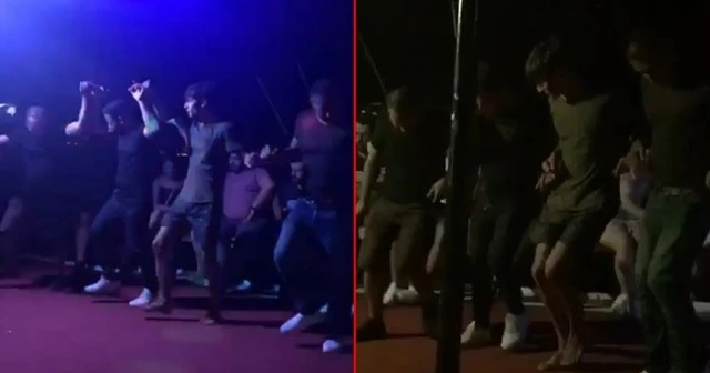 Maske ve sosyal mesafesiz tekne turunda dikkat çeken görüntüler