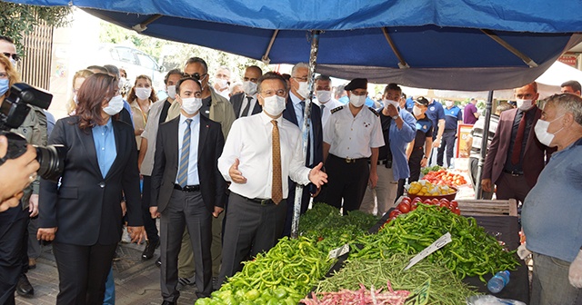 Pazar yerlerinde kurallara uymayan 6 kişiye ceza kesildi