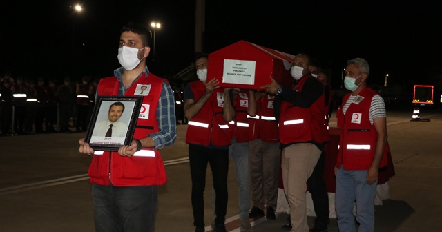 Suriye&#039;de şehit olan Kızılay görevlisi törenle memleketine uğurlandı