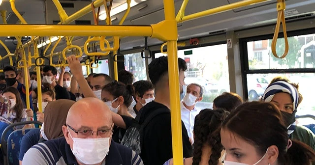 Tıka basa dolu otobüsler pes dedirtti