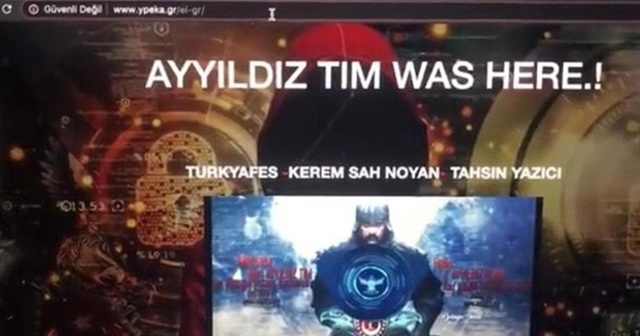 Türk hackerlar Yunanistan Çevre ve Enerji Bakanlığı!nın sitesini hackledi