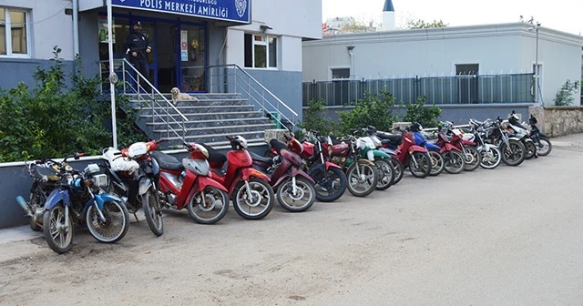 5 çalıntı motosiklet ele geçirildi