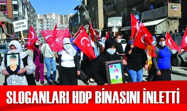 Acılı annelerin sloganları HDP binasını inletti