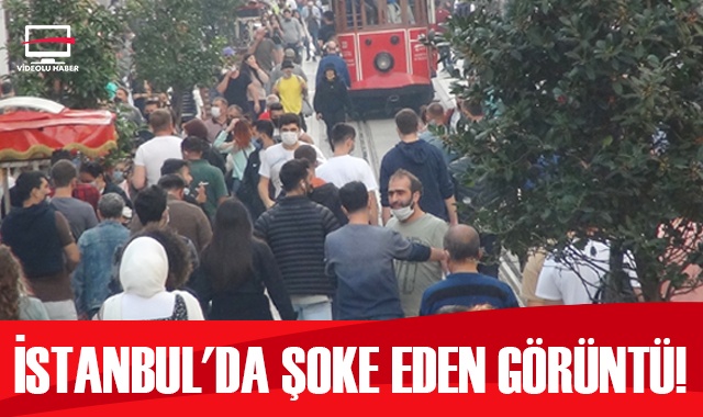 Artan vaka sayısına rağmen İstiklal Caddesi’ndeki manzara yine değişmedi