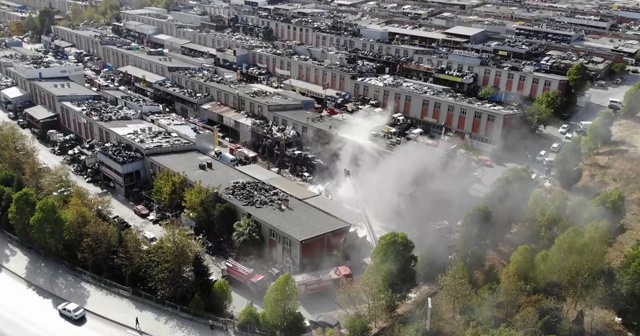 Atatürk Sanayi Sitesi’nde korkutan yangın