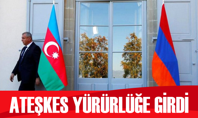 Azerbaycan ve Ermenistan arasındaki ateşkes yürürlüğe girdi