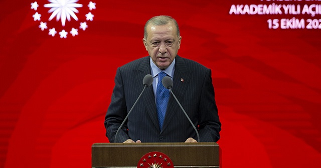 Cumhurbaşkanı Erdoğan: En kısa sürede yükseköğretimde de yüz yüze eğitim öğretimi başlatmayı hedefliyoruz