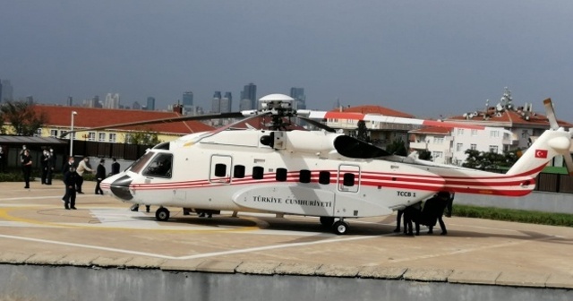 Cumhurbaşkanı Erdoğan Fatih sondaj gemisini ziyaret için helikopterle İstanbul&#039;dan ayrıldı