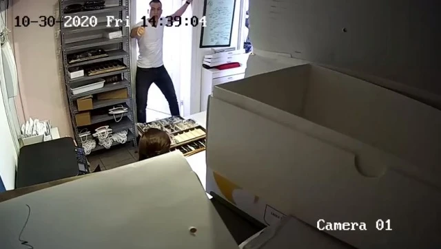 Korku dolu anlar kamerada