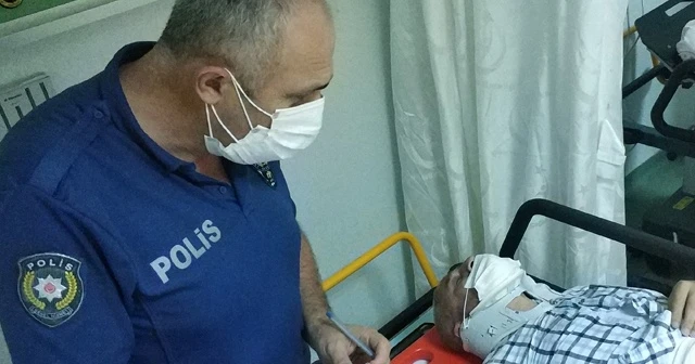 Duvar ile arabası arasında sıkışarak hastanelik oldu