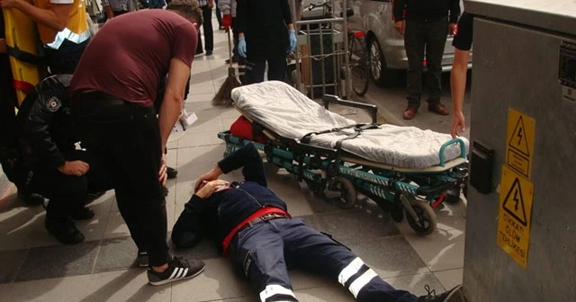 Eczane çalışanı maske denetimi yapan 112 Şube Müdürüne kafa attı
