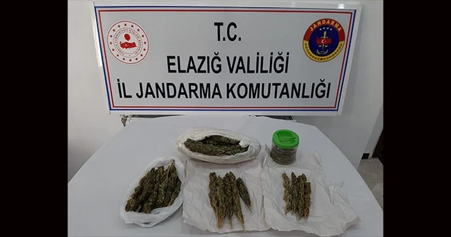 Elazığ’da uyuşturucu taciri yakalandı, 5 kilo esrar ele geçirildi