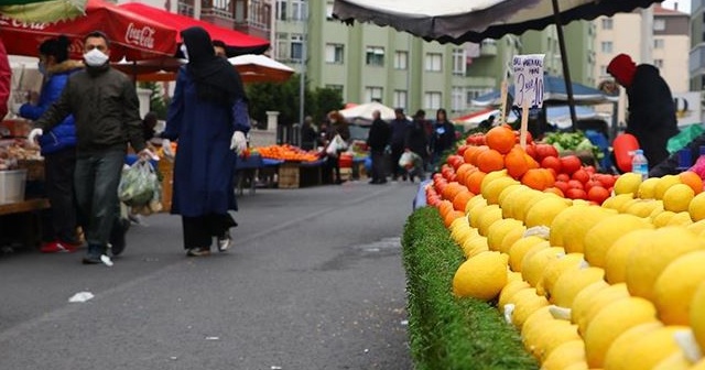 Gaziantep&#039;te semt pazarlarında 65 yaş üstü vatandaşlara Kovid-19 kısıtlaması