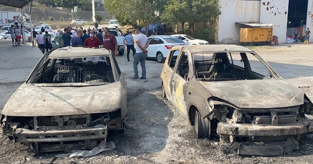 Hatay&#039;daki yangından geriye kalan görüntüler yürek burktu