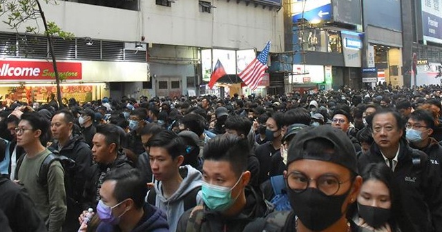 Hong Kong&#039;da &#039;Çin malı&#039; protestosu