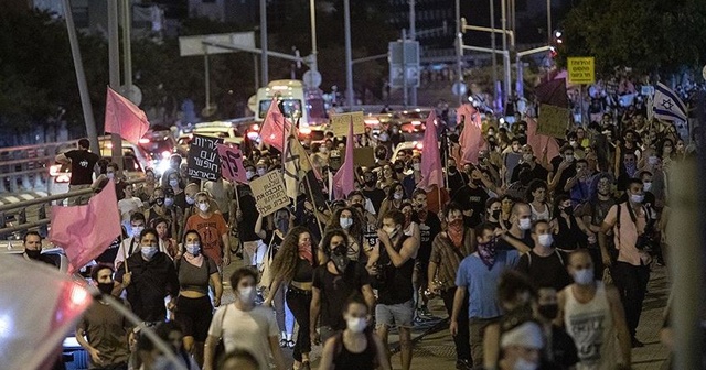 İsrail&#039;de kısıtlamalara rağmen Netanyahu karşıtı protesto