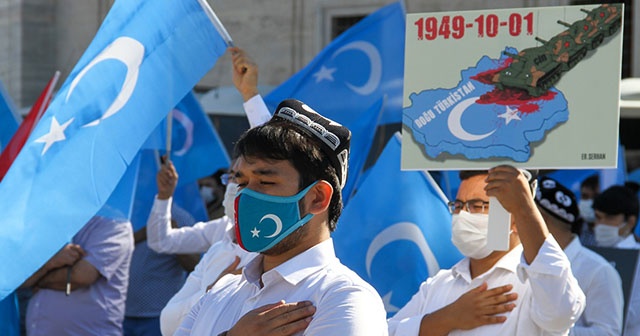 İstanbul&#039;da Doğu Türkistanlılardan Çin işgaline tepki