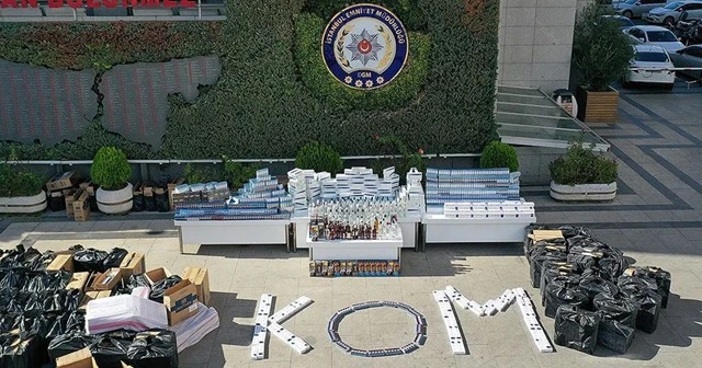 İstanbul'da düzenlenen 13 operasyonda binlerce litre sahte içki ele geçirildi