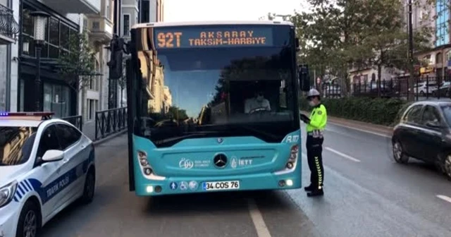 Karantina ihlali yapan otobüs şoförü hastaneye götürüldü