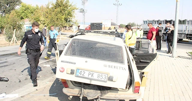 Kaza sonrası ortalık savaş alanına döndü