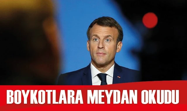 Macron boykotlara karşı meydan okudu