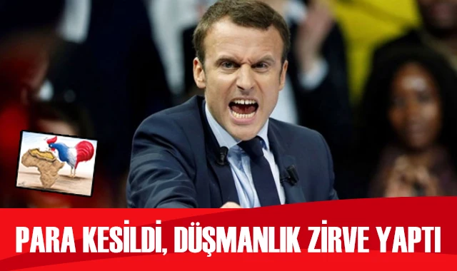 Musluk kesildi Macron çıldırdı