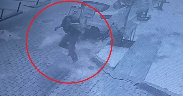 Ölümden kıl payı kurtuluş güvenlik kamerasında