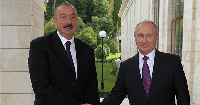 Rusya Lideri Putin, Azerbaycan Cumhurbaşkanı Aliyev ile görüştü