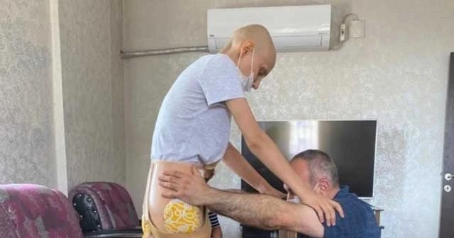 Sağ bacağını kaybetti umudunu kaybetmedi