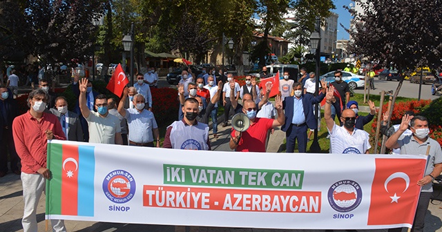 Sinop&#039;tan Azerbaycan’a destek