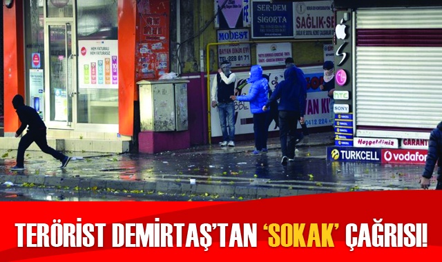 Terörist Demirtaş&#039;tan sokağa çıkma çağrısı!