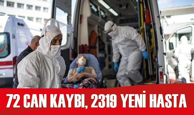 Türkiye’de koronavirüste son durum: 2319 yeni hasta, 72 can kaybı