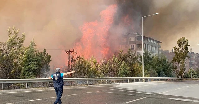 Yanan yer tekrar alevlendi, bir evde tüp patladı